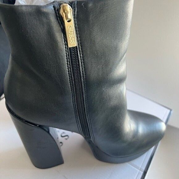 GUESS Women's Crafty 9.5M Heavy Platform Booties boots high heels,  club shoes - Picture 16 of 16